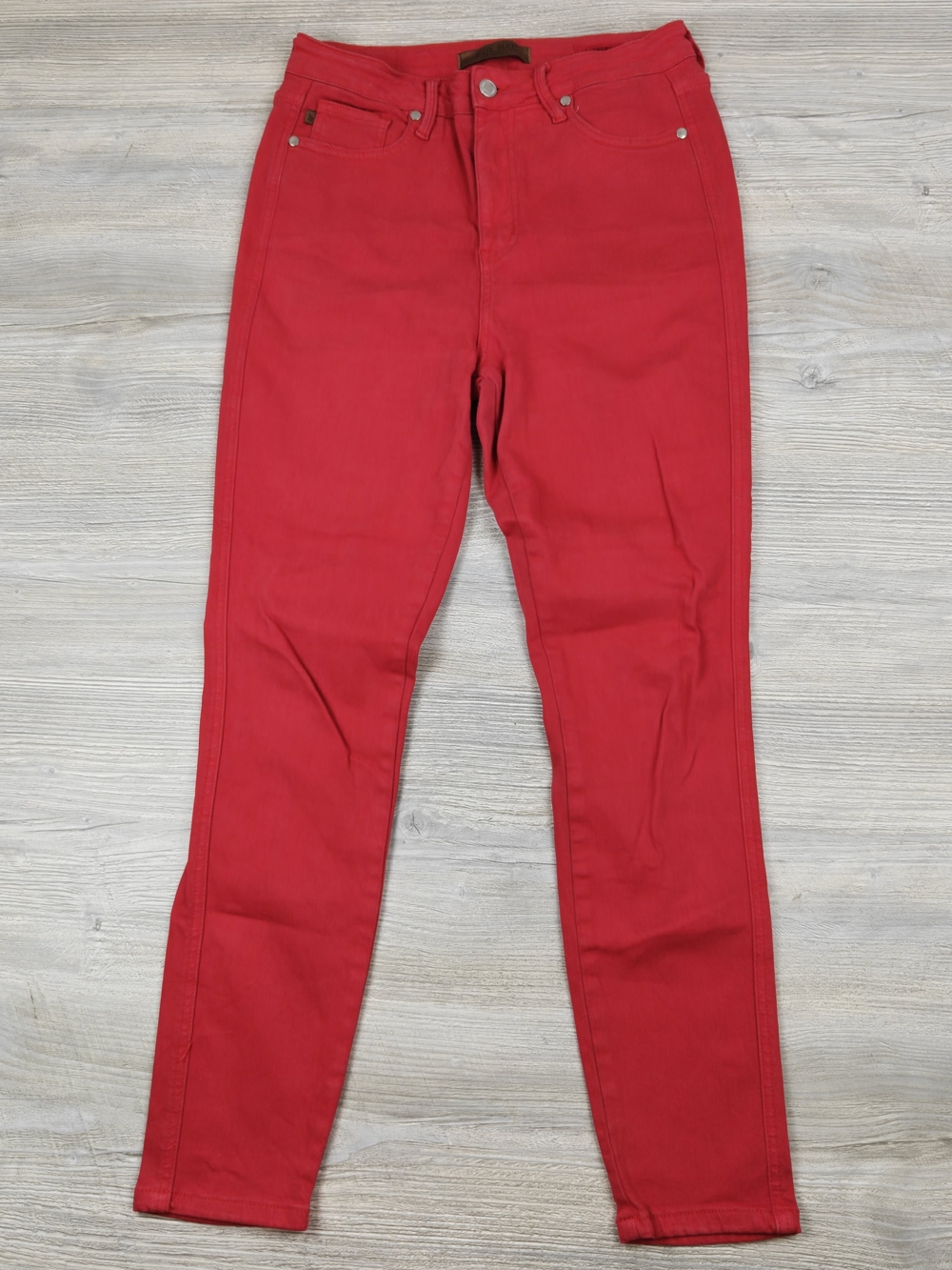 Women’s Red High-Rise Skinny Jeans